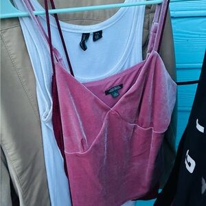 New Look Dusty Rose Velvet Cami Top